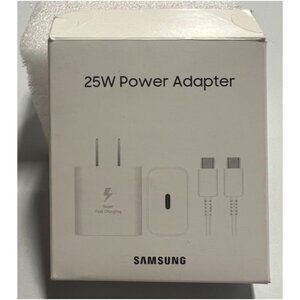 Samsung 25 W Super‑Fast USB‑C PD Wall Charger + 3 A Cable
